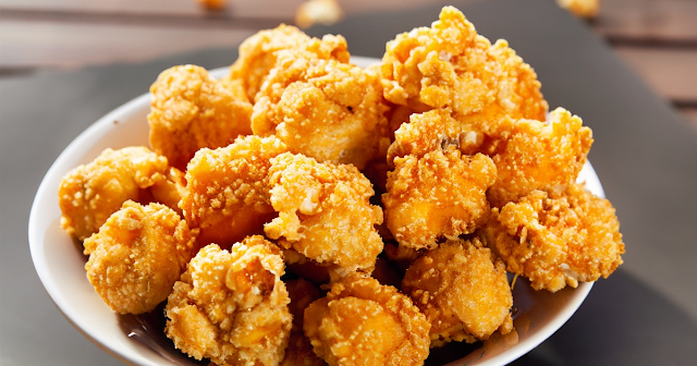 Popcorn-Coated Popcorn Chicken