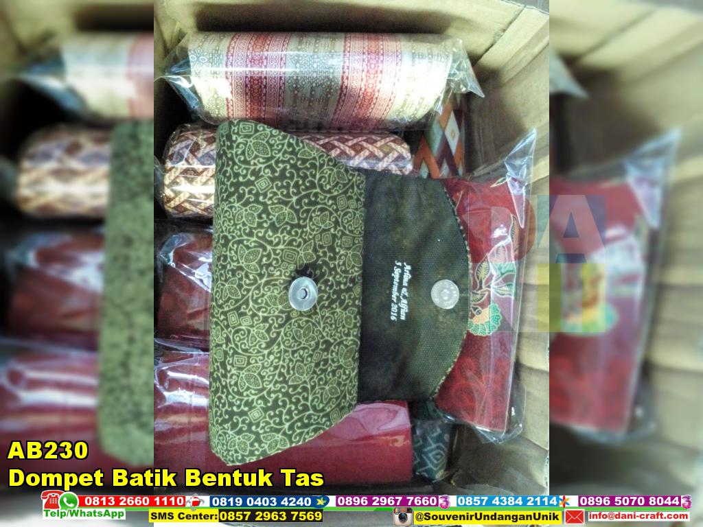 Dompet Batik Bentuk Tas  Souvenir Pernikahan