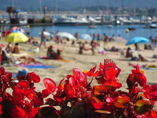 A Ribeira beach in Baiona