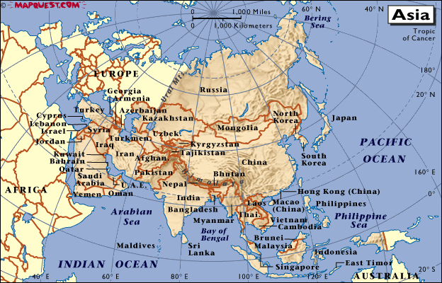 ARZU MAHAPATI: Peta Asia