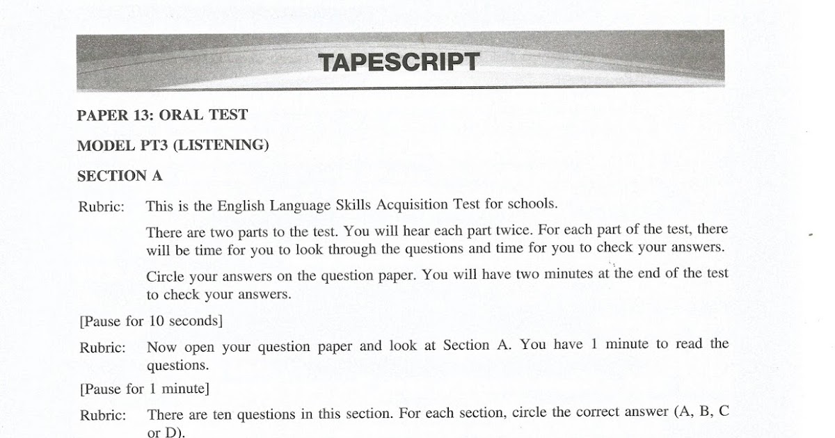 PonPonProduction: PT3 Oral Test Example Question