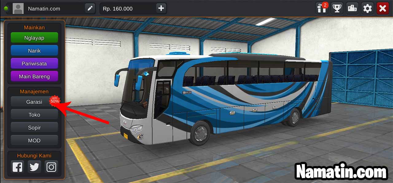 cara pasang stiker bus simulator