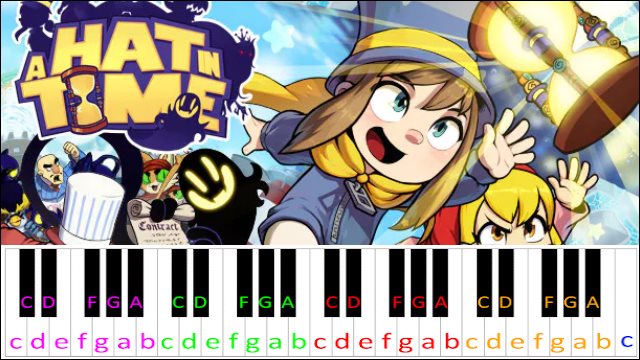 Oh It's You (A Hat In Time) Piano / Keyboard Easy Letter Notes for Beginners