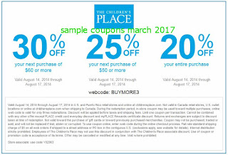 free Childrens Place coupons for march 2017