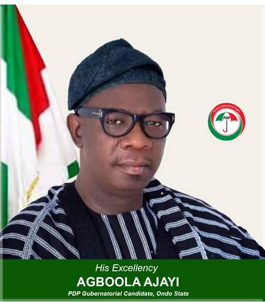 Gubernatorial candidate of the People's Democratic Party (PDP), Ondo State, Agboola Ajayi