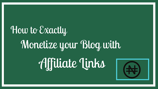 How to exactly monetize your blog with affiliate links