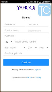 Cara Buat Email Yahoo Baru Lewat HP