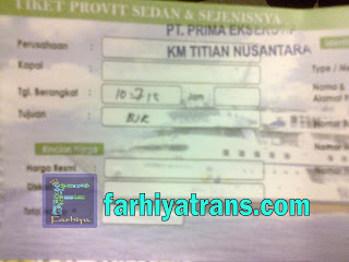 tiket kirim kendaraan