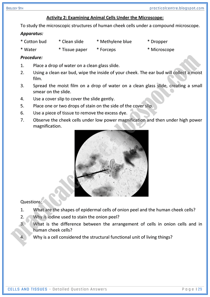 cells-and-tissues-detailed-question-answers-biology-9th-notes