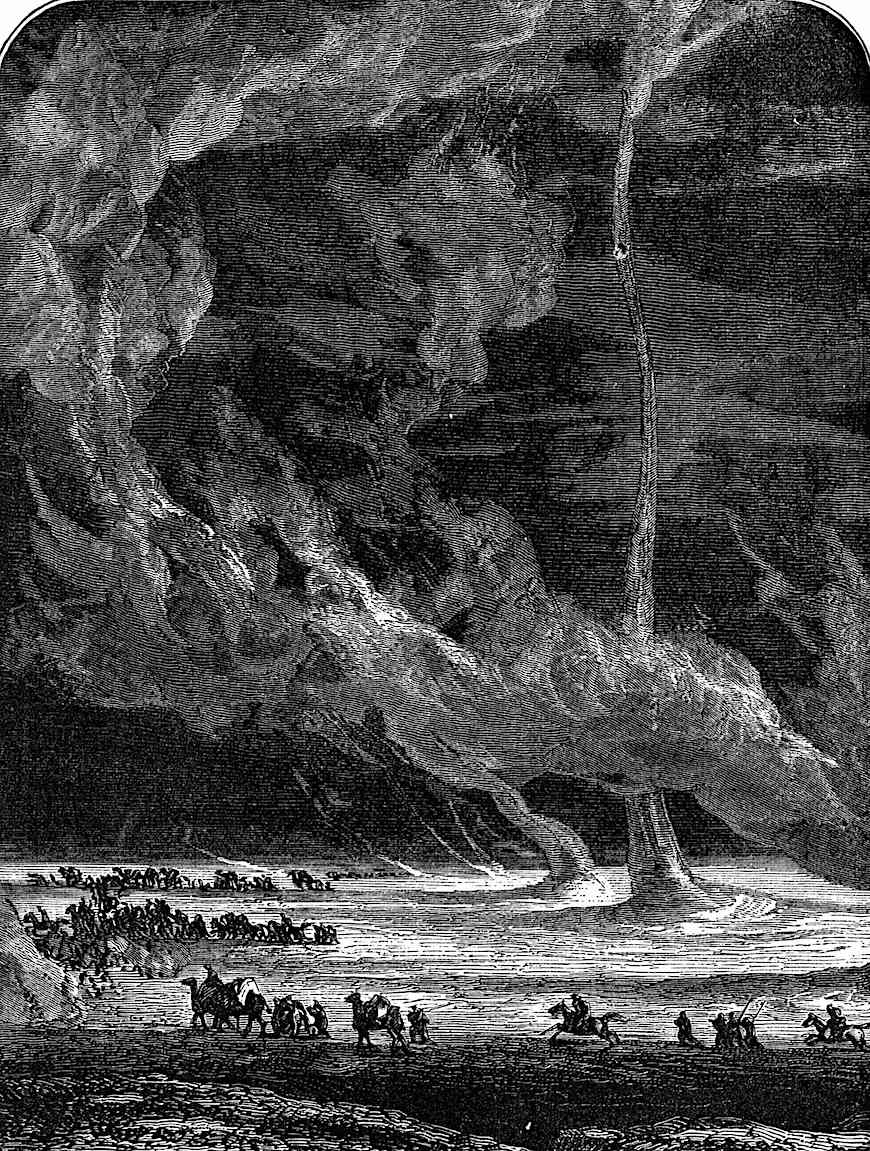 desert twisters illustrated in a Camille Flammarion book