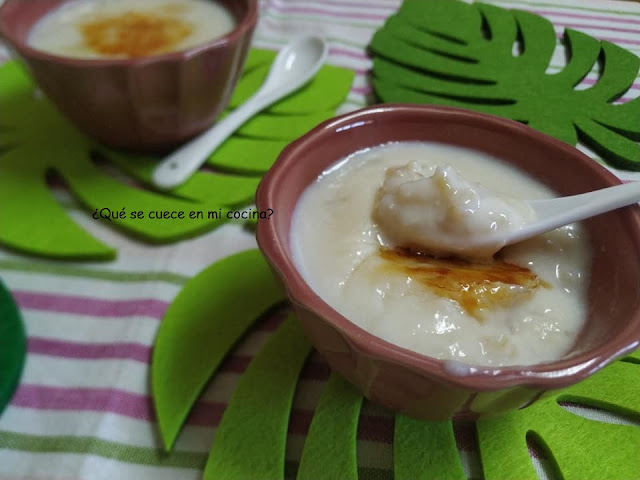 ARROZ CON LECHE  CON ARROZ INTEGRAL.