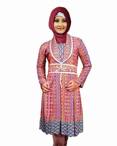  25 model baju batik atasan untuk wanita muslimah modern 