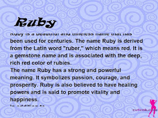 meaning of the name "Ruby"