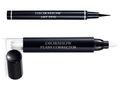 Diorshow Iconic Overcurl mascara, Diorshow Mono eyeshadow, Diorshow Art Pen Eyeliner, Diorshow Flash Corrector, Natalie Portman