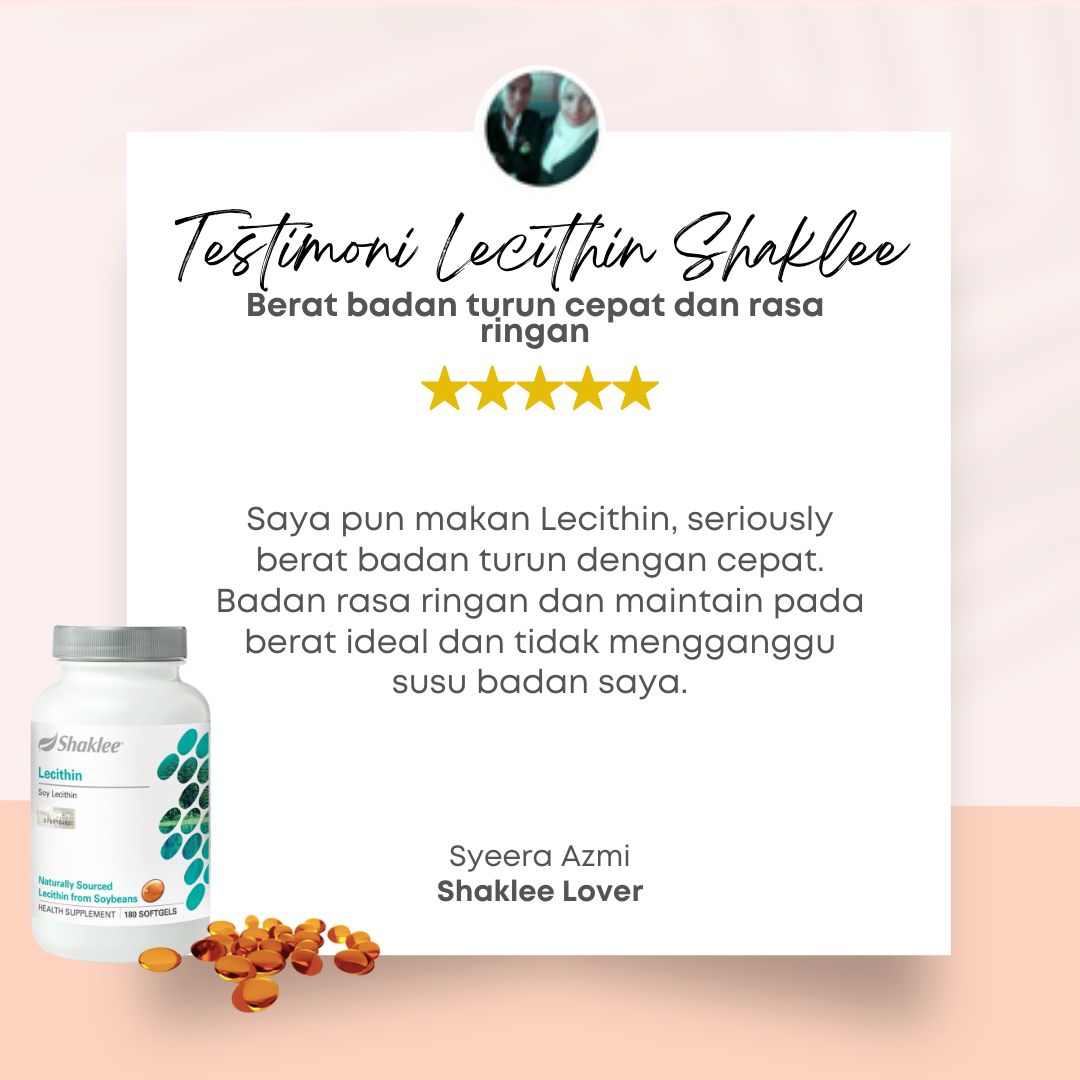 Testimoni Lecithin Shaklee