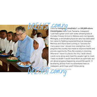 Bill Gates Joins Instagram, Gains 200k Plus Followers Within 24hrs