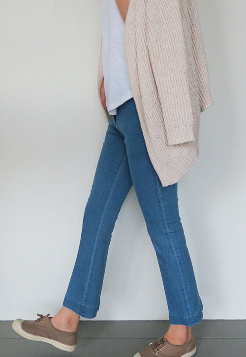  Denim Boot-Cut Pants