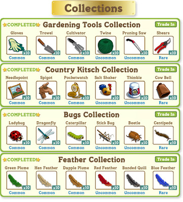 FarmVille New Collections Feature