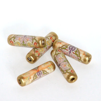 Celtic Inspired handmade paper beads