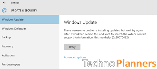 Updates in Windows 10