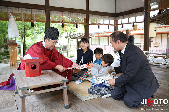 手向山八幡宮での七五三出張撮影