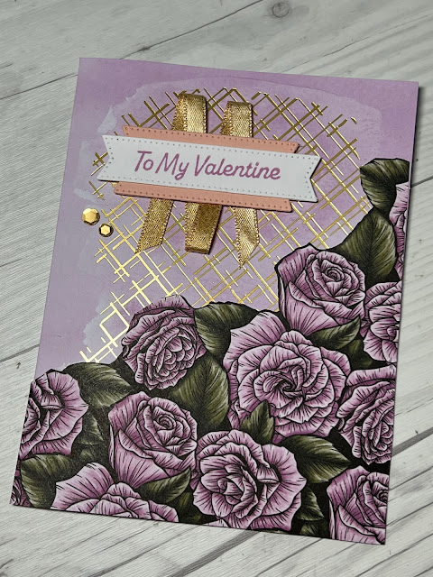 Using Favored Flowers Designer Series Paper to create an alternative card from the Key To My Heart Paper Pumpkin Kit