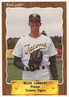 Reese Lambert 1990 Tacoma Tigers card