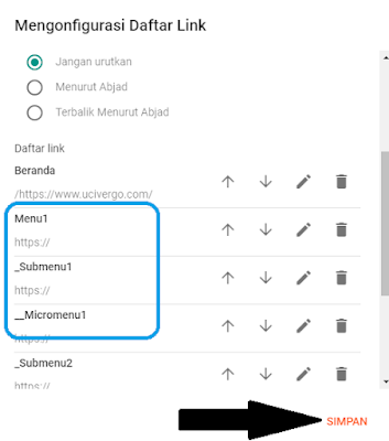 Menggedit Menu Utama Blog Agar Terlihat Profesional