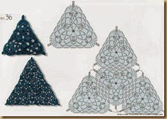crochet triangle three