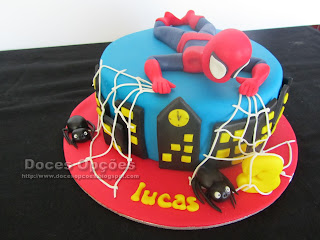 cake spider man doces opções bragança portugal