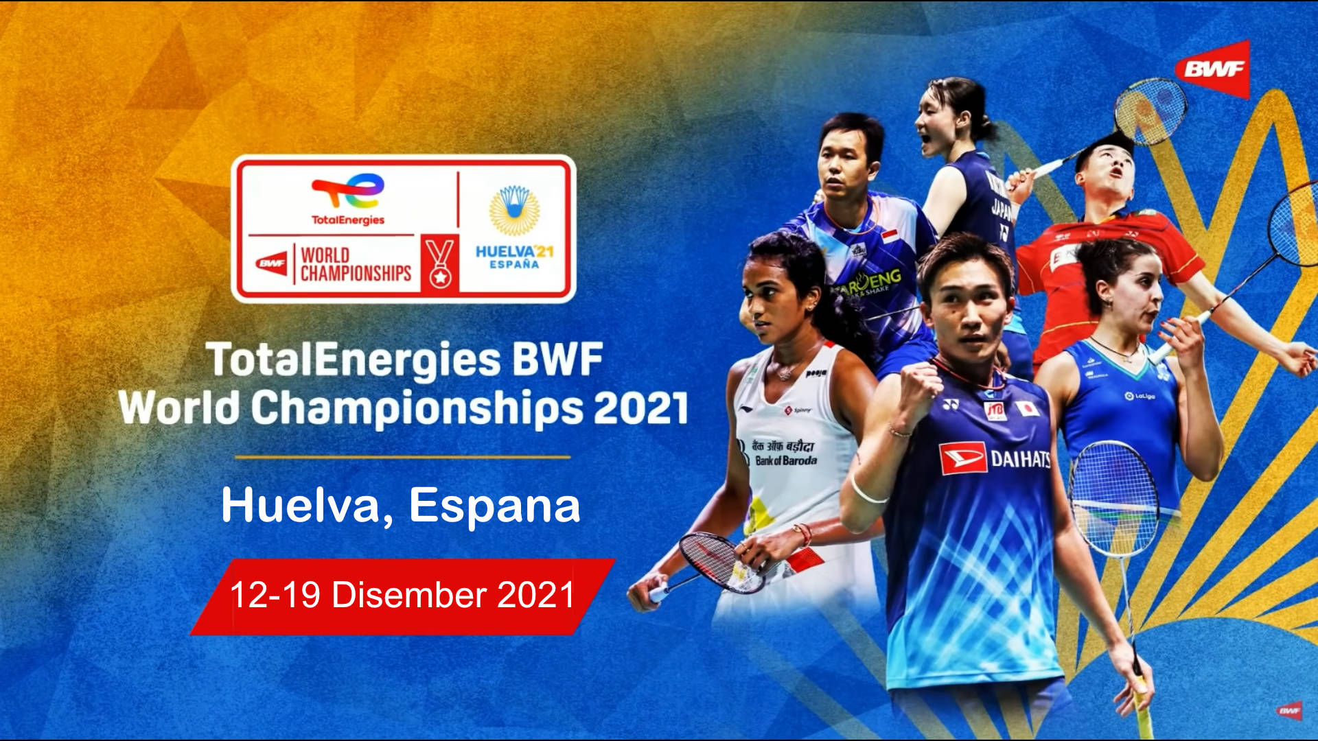 Jadual & Keputusan Perlawanan Bagi Kejohanan Dunia BWF 2021