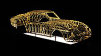 24-karat Ferrari 250 GTO sculpture by Dante Rubli 