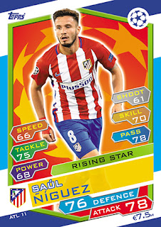 Topps Match Attax Rookie Stars to All-Stars #165 - 168