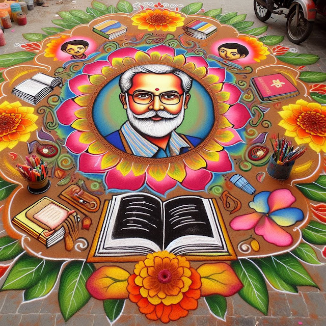 Happy Teachers Day Rangoli Images