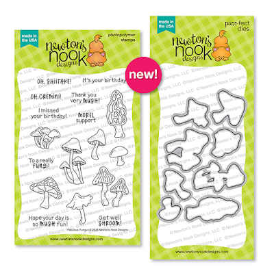 Fabulous Fungus Stamp Set and coordinating die set by Newton’s Nook Designs
