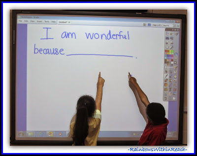 "I am wonderful because................" Response to "You're Wonderful" by Debbie Clement 