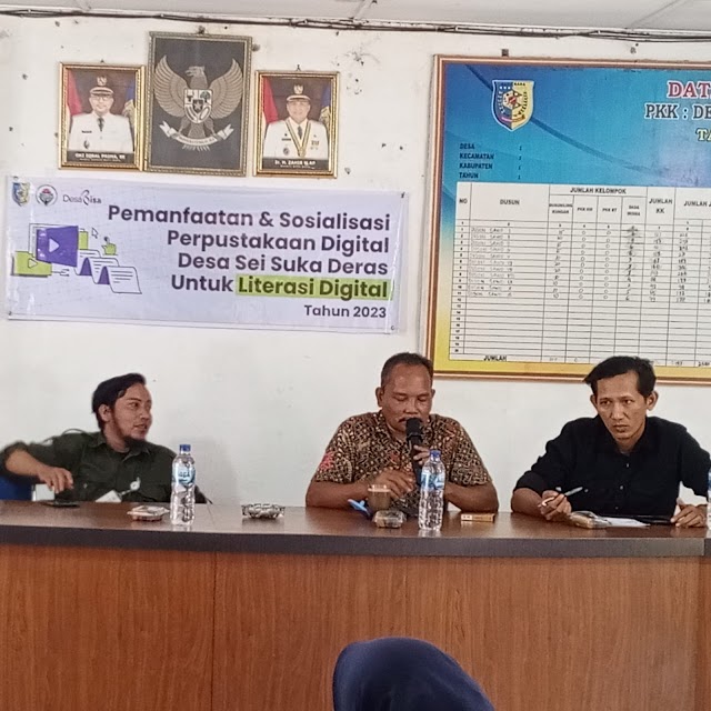 RKDD SEI SUKA DERAS GELAR SOSIALISASI PERPUSTAKAAN DIGITAL 