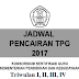 JADWAL PENCAIRAN TPG TRIWULAN I, II, III DAN IV TAHUN 2017