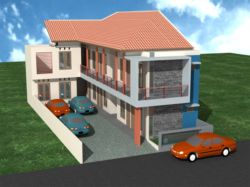 Dunia Arsitektur Tips Desain Rumah 2014 Part 4 - Desain rumah bentuk l