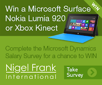 Link to start the Microsoft Dynamics Salary survey