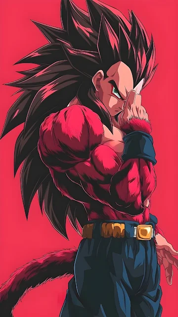Vegeta Super Saiyan 4 4K Wallpaper – Powerful Dragon Ball GT Artwork