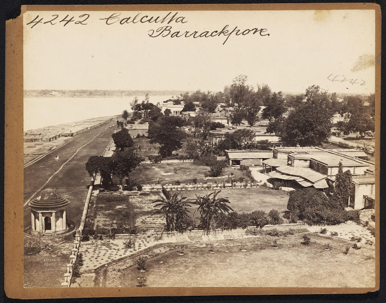 View of Barrackpore Near Calcutta (Kolkata) - Mid 19th Century