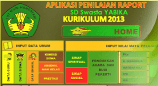 Aplikasi Raport Kurikulum 2013 Revisi 2016 Gratis