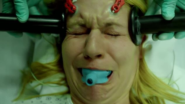 Carrie Mathison undergoes electric shock therapy