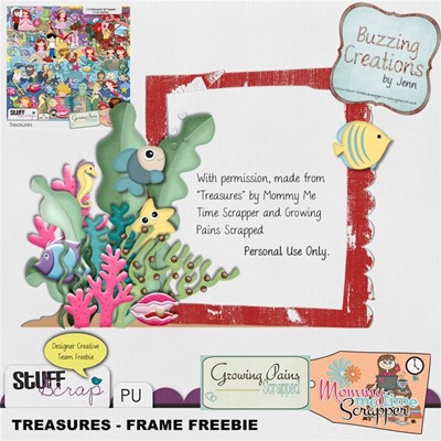 MMTS & GPS - Treasures - Frame Freebie Preview