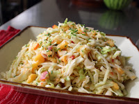 Spicy Peach Coleslaw – An Apple Is an Excellent Thing – Until You’ve Tried a Peach