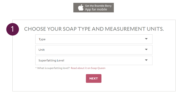 A graphic: how to use a lye calculator to make soap