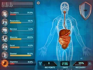 Screenshots of the Bio inc: Biomedical plague for Android tablet, phone.