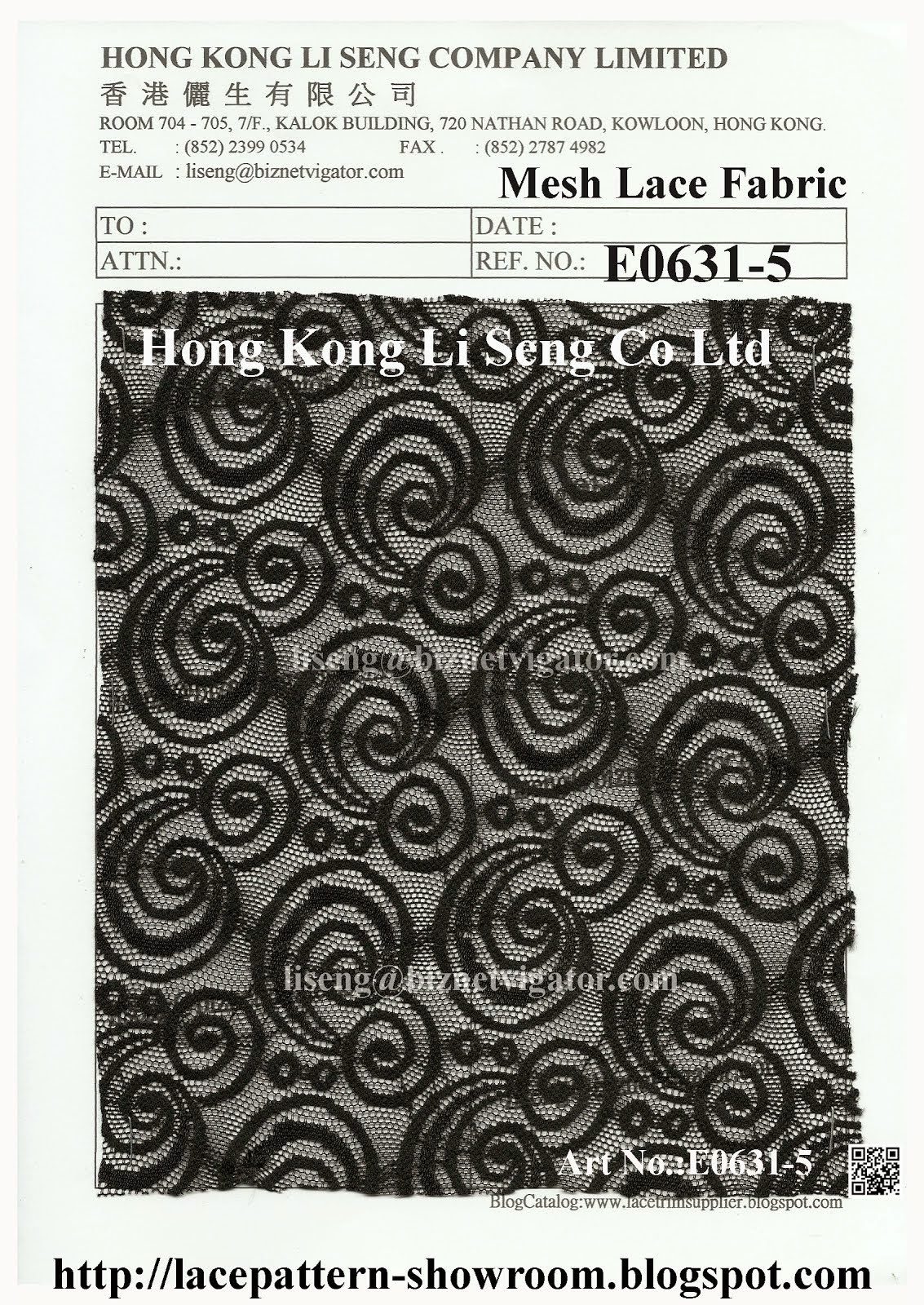 Black Mesh Lace Fabric Wholesaler Manufacturer And Supplier - Hong Kong Li Seng Co Ltd