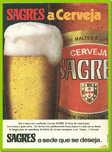 cerveja sagres a sede que se deseja santa nostalgia